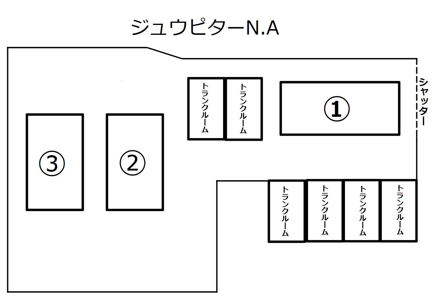 ジュウピターN.Aの駐車配置図