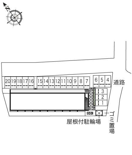 豊(44735)の駐車配置図