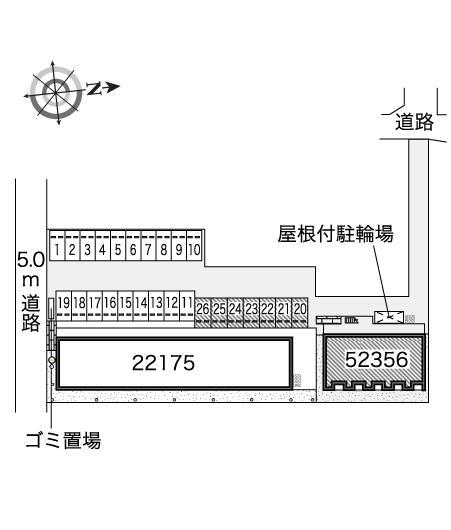 秋桜(52356)の駐車配置図