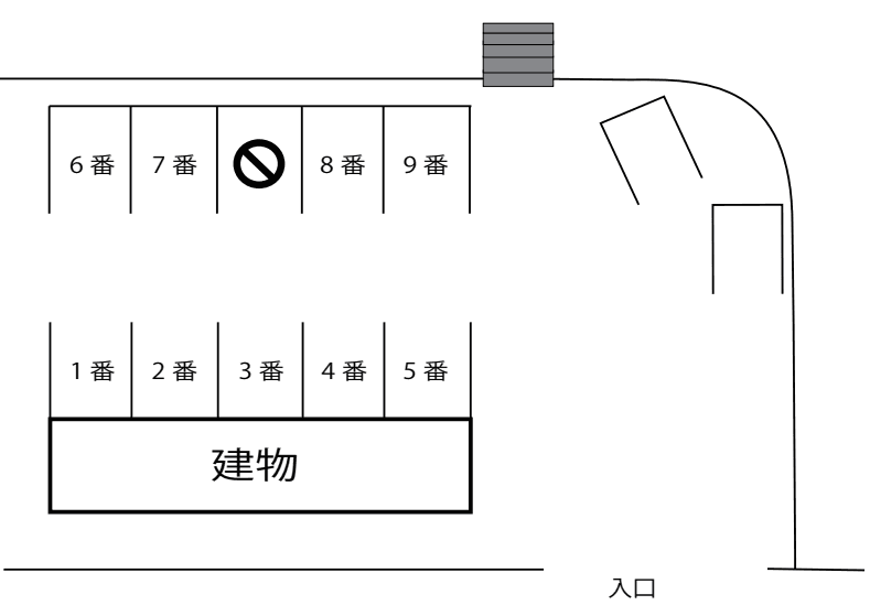 鎌倉台第3パーキングの駐車配置図