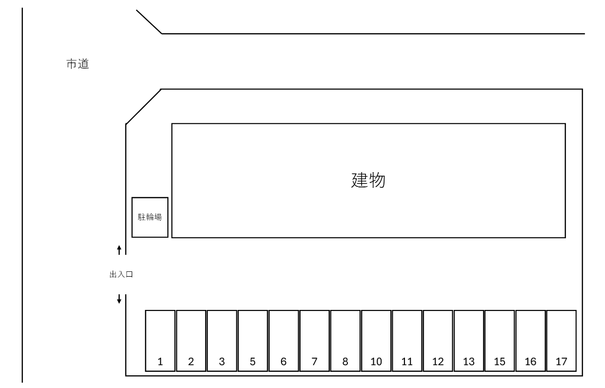 ＡＺＵＲ Ⅰ別駐車場の駐車配置図