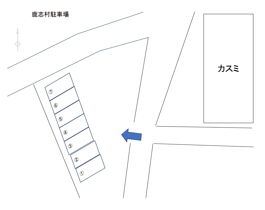 鹿志村駐車場の駐車配置図