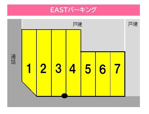 ＥＡＳＴパーキングの駐車配置図