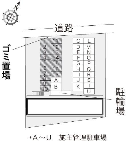 星野(17555)の駐車配置図