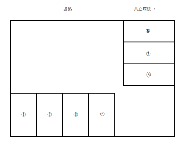 宝第一駐車場の駐車配置図