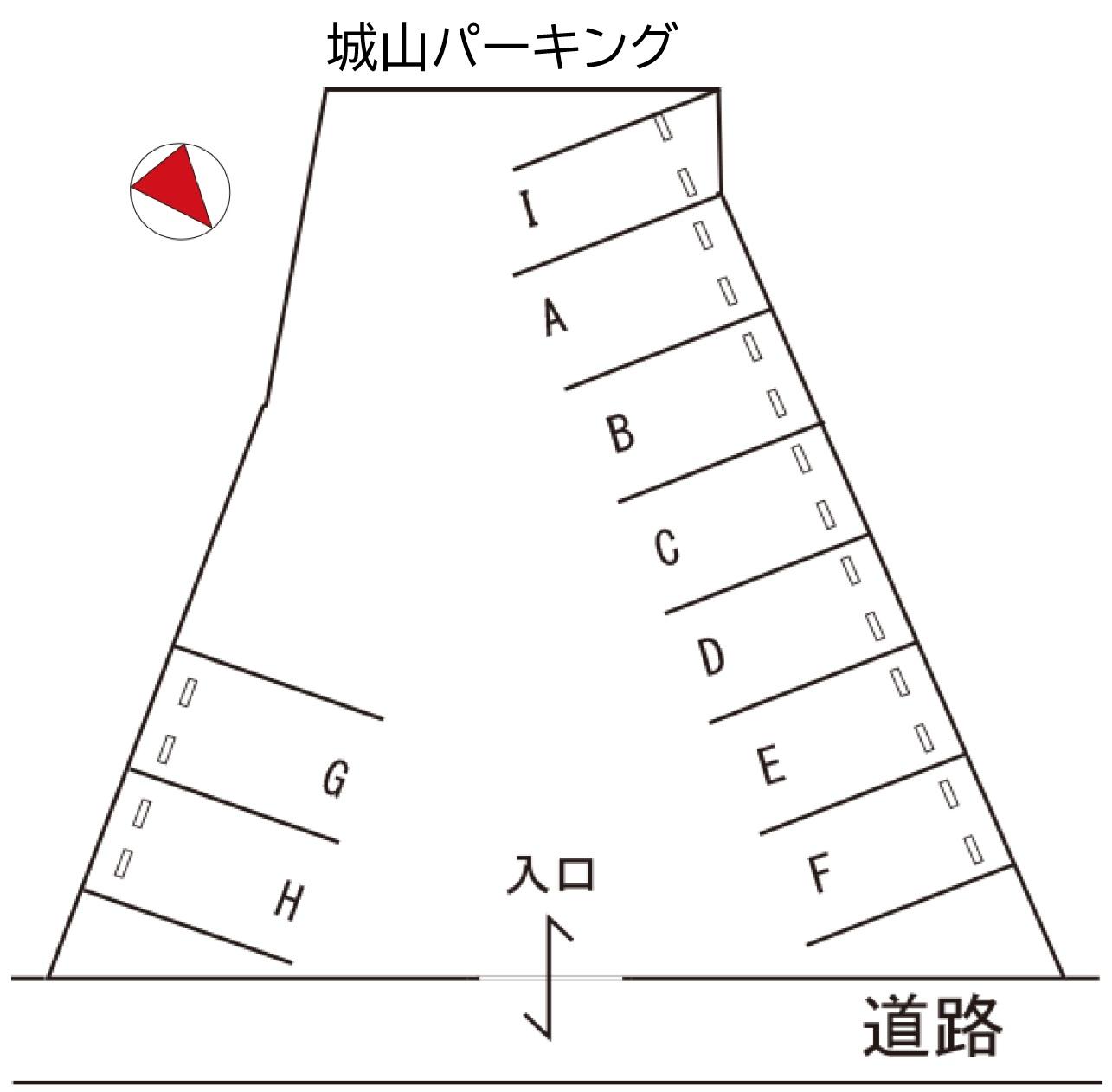城山パーキングの駐車配置図