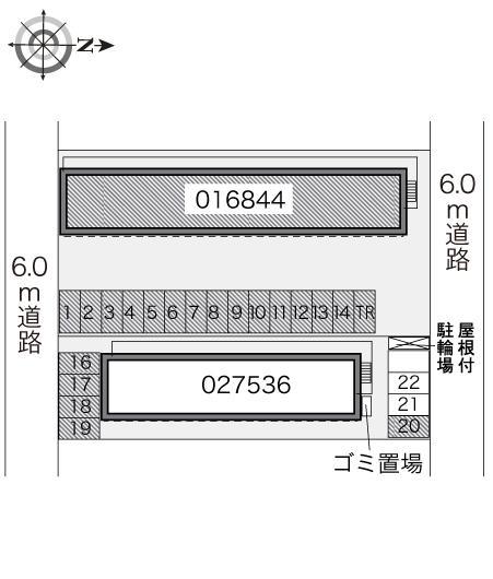 赤穂(16844)　敷地外駐車場の駐車配置図