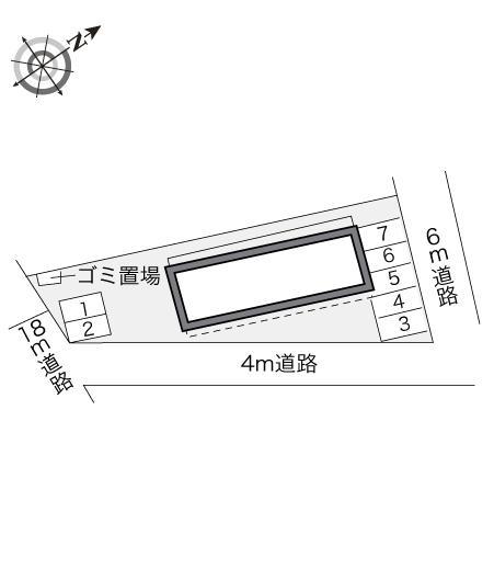 千紗麻(10976)の駐車配置図