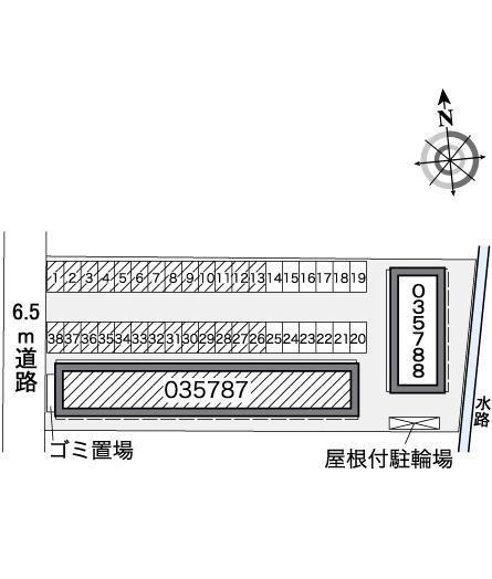 コンファーレ神栖Ⅰ(35787)の駐車配置図