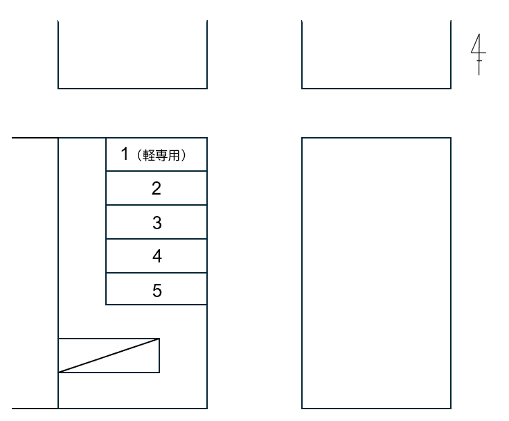 ＦＫ桝井ガレージの駐車配置図