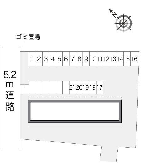 ボヌール(10510)の駐車配置図