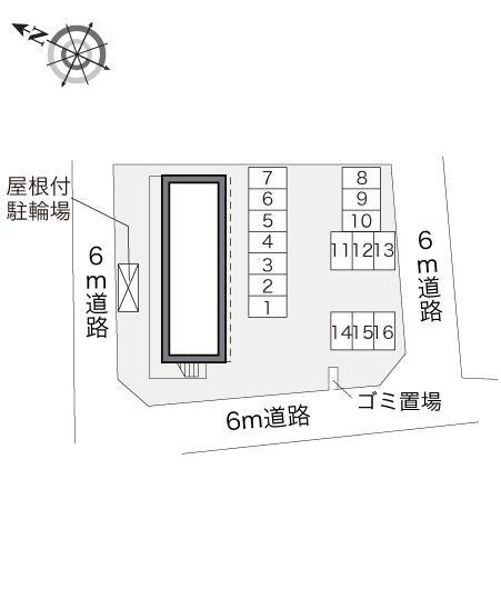 オアシス(16200)の駐車配置図