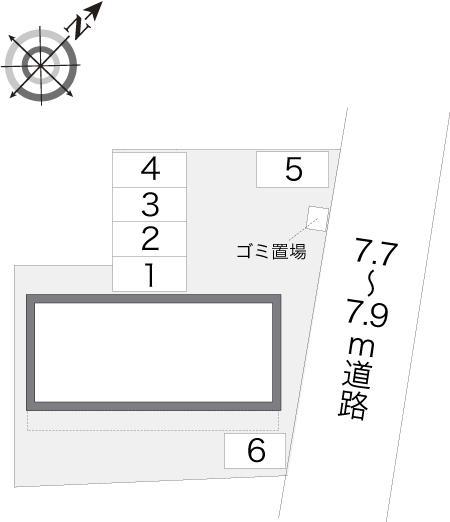 エールⅡ(9044)の駐車配置図