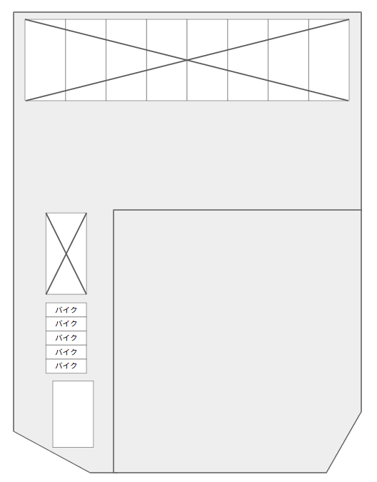 内代町第2駐車場の駐車配置図