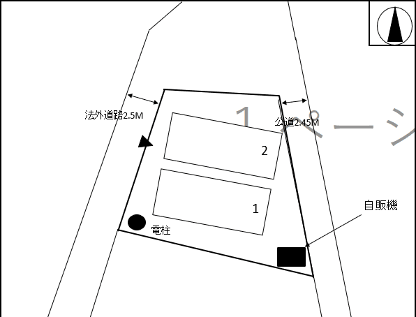 下土棚459駐車場の駐車配置図