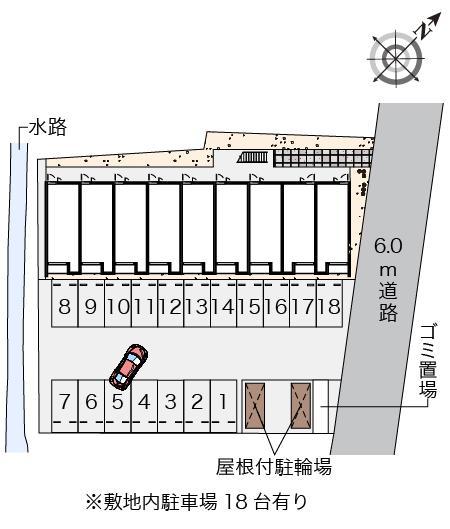 クレイノＨＯＰＥ　浜町(57765)の駐車配置図