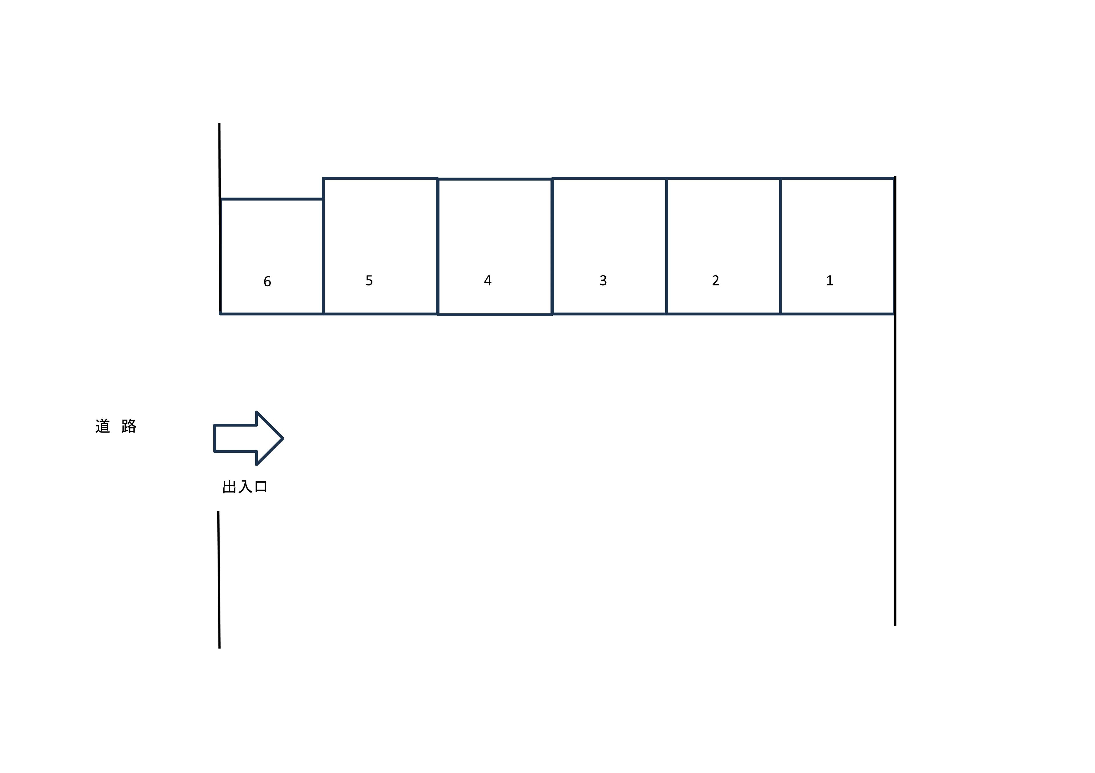 日下駐車場の駐車配置図