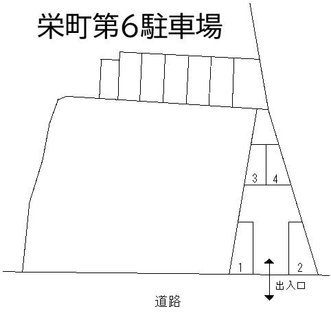 栄町第６駐車場の駐車配置図