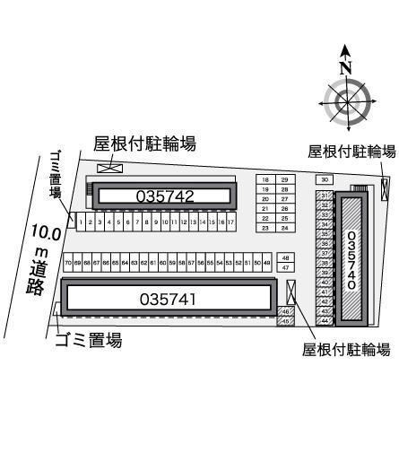 英俊Ｃ(35740)の駐車配置図