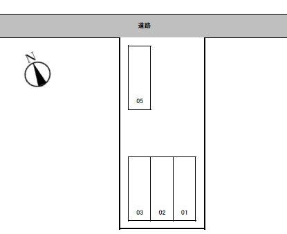 ひまわりパークの駐車配置図