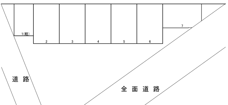 国分パーキングの駐車配置図