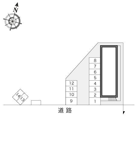 四ッ池(13154)の駐車配置図