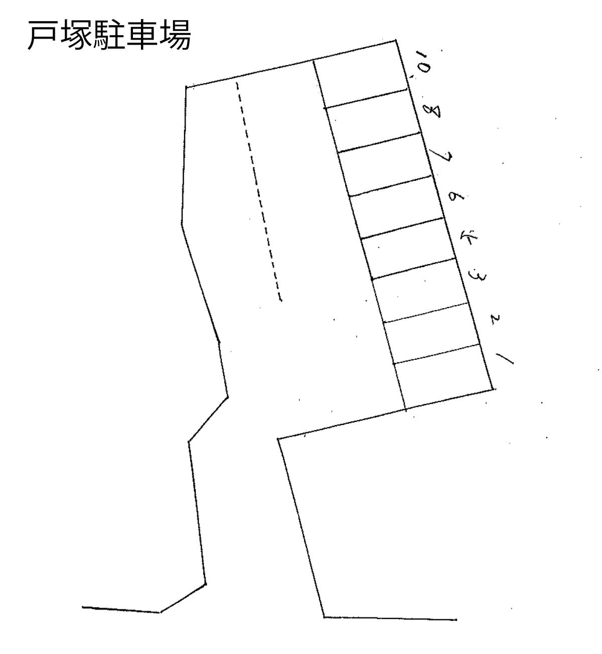 戸塚駐車場（No.86）の駐車配置図