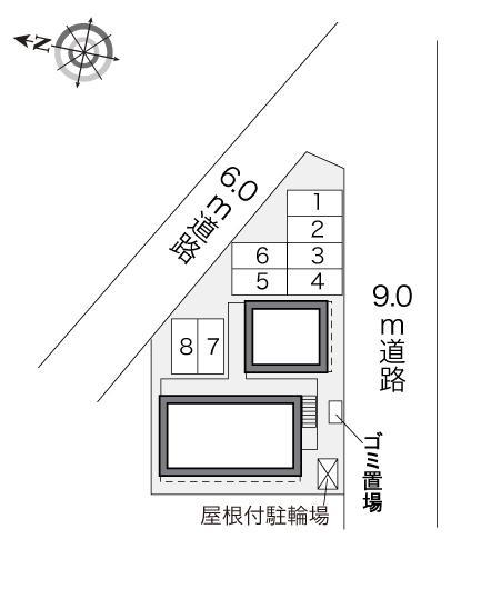 Ｗｉｎｇ福田町(31581)の駐車配置図