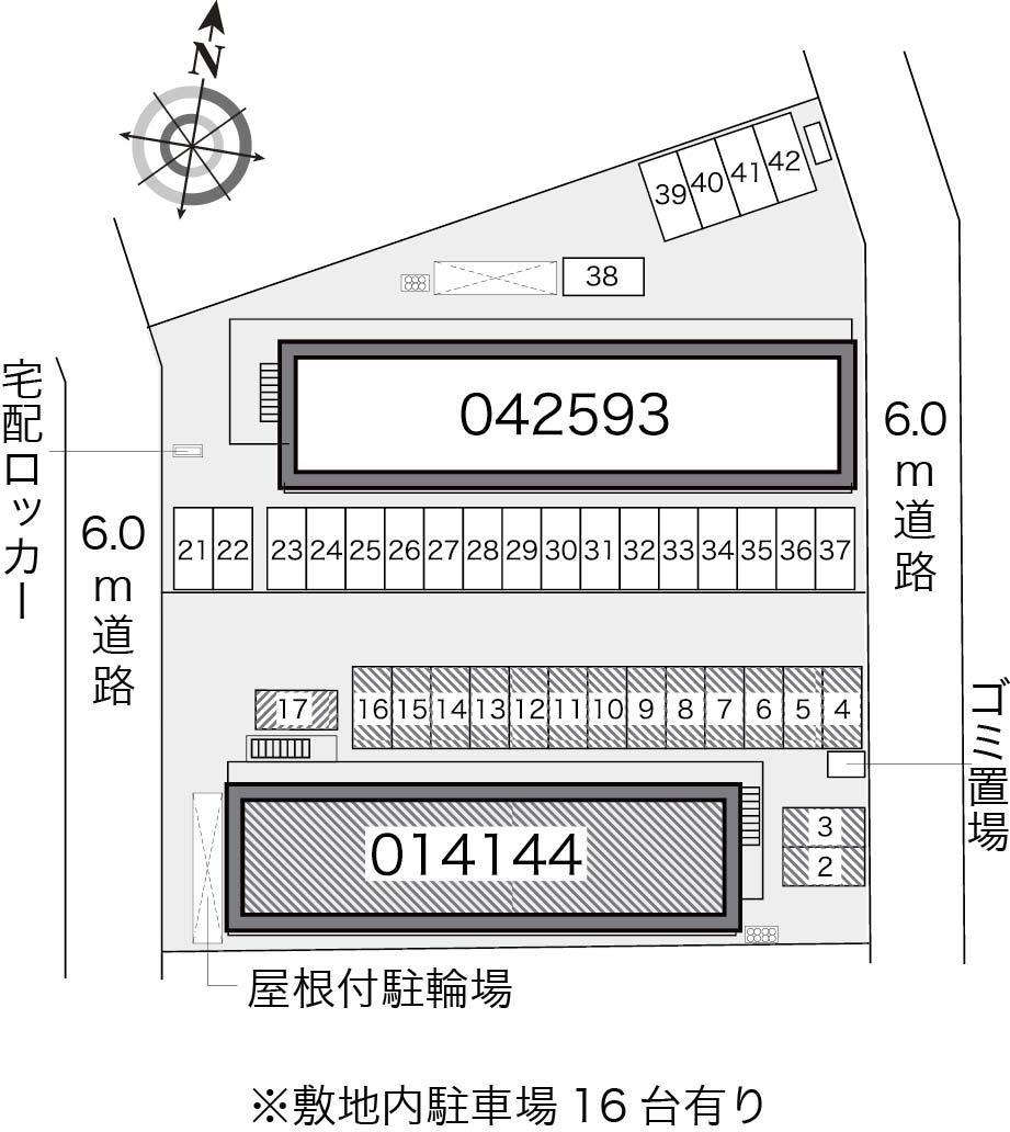 宝石台(14144)の駐車配置図
