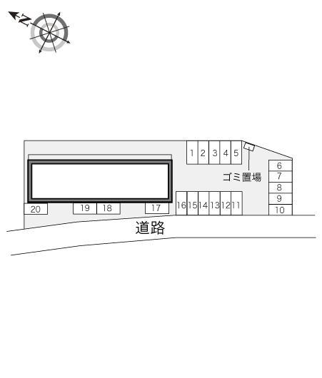 下館小川(22486)の駐車配置図