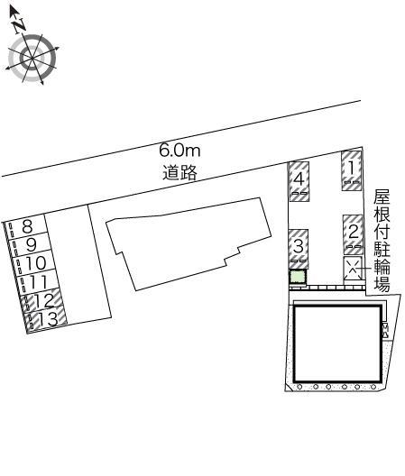 セジュールⅣ(46655)の駐車配置図