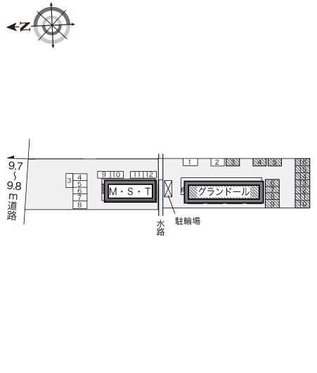 グランドール(16611)の駐車配置図