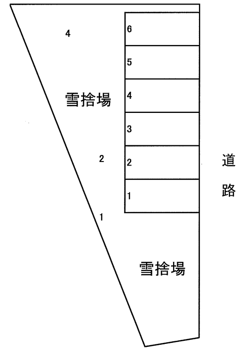 北郷5条8丁目2399-35駐車場の駐車配置図