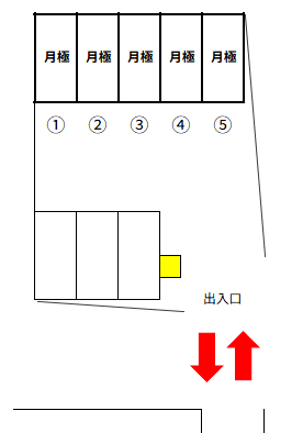 八王子中野町第３の駐車配置図