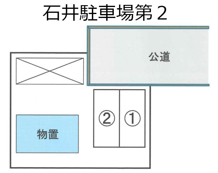 石井駐車場の駐車配置図