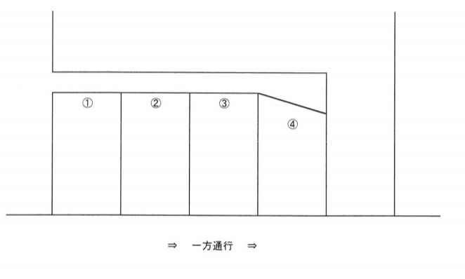 中田本町大石パーキングの駐車配置図