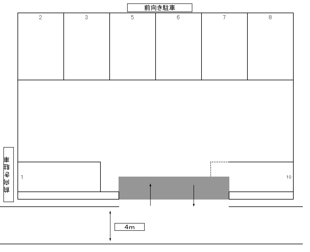 下高野駐車場の駐車配置図