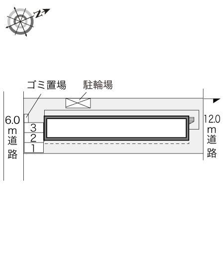 シェソワ　城南(23026)の駐車配置図
