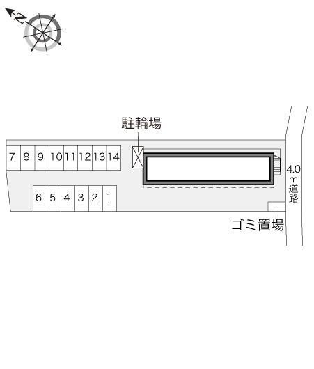 ガイア(18334)の駐車配置図