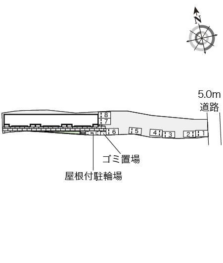 南田原(53714)の駐車配置図