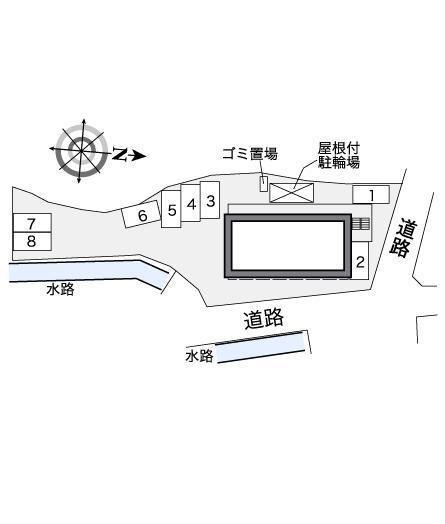 フリーデン(38546)の駐車配置図