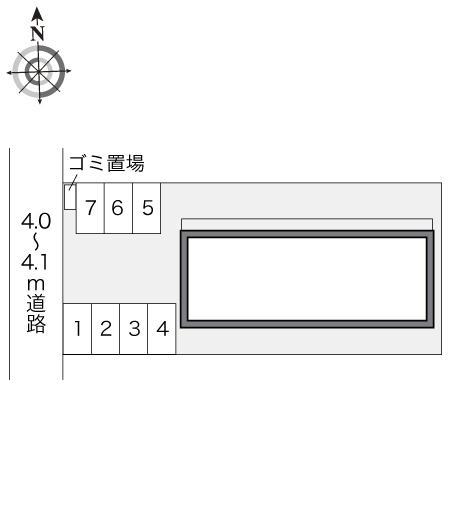 サニーホームズ(21374)の駐車配置図