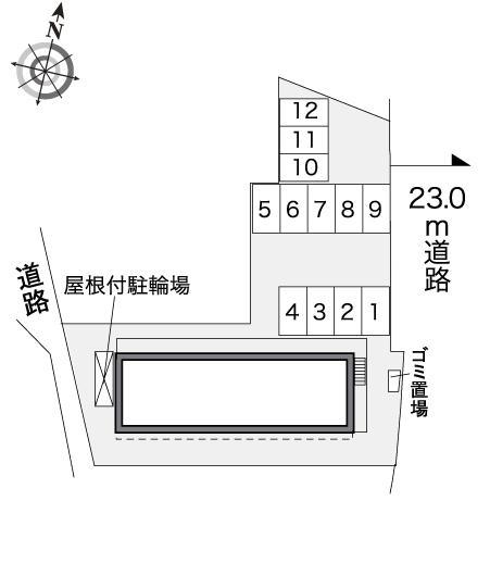 ルイーズ坂出(32180)の駐車配置図