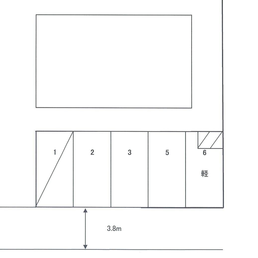 横山１丁目駐車場の駐車配置図