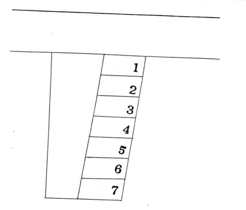 スマイルパーク夫見添112の駐車配置図