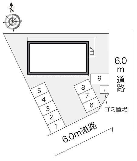 河北町(23368)の駐車配置図