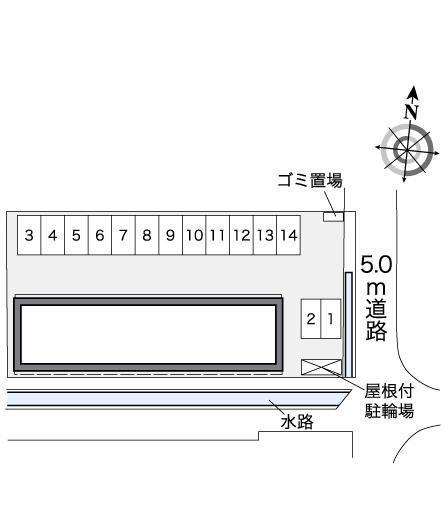 Ｆ５６(38897)の駐車配置図
