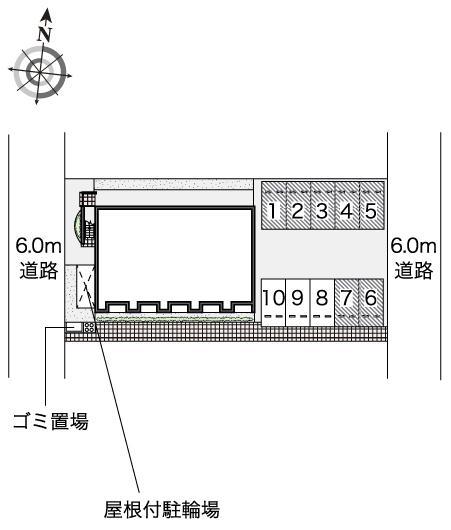 ウイングＡ(53942)の駐車配置図