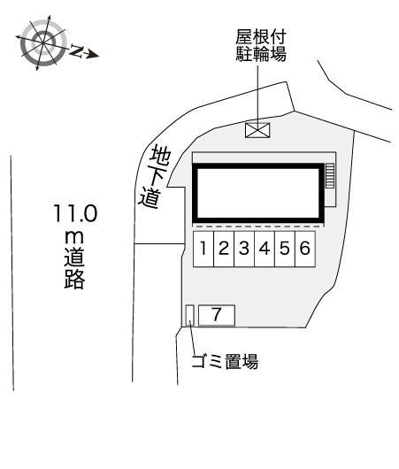 ひだまり(41568)の駐車配置図