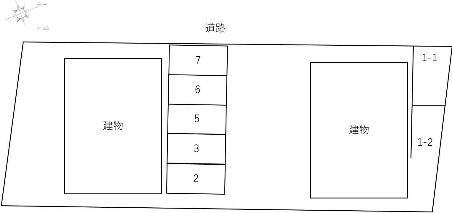サンエトワールＡの駐車配置図